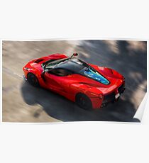 Ferrari LaFerrari in Bewegung Poster