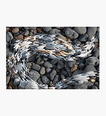 Liquid Pebbles Photographic Print