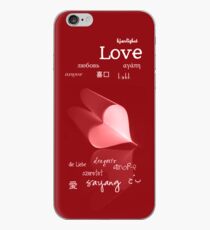 plainly ~ i love you iPhone Case Red iPhone Case