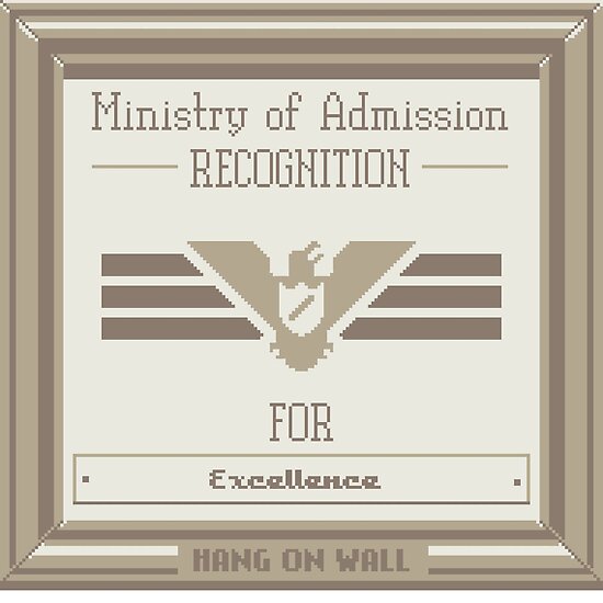 Admission papers for sale please