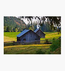 Okanagan Barns Photographic Print