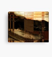 ridge view... through a split screen of improbability Canvas Print