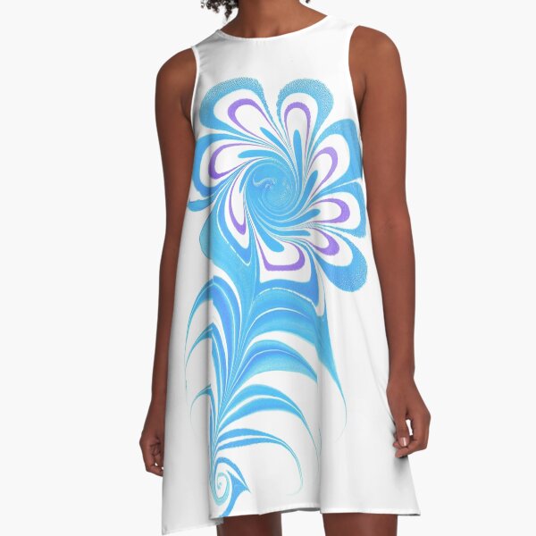 "Water Flower" A-Line Dress