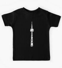 Toronto CN Tower White Kids Tee