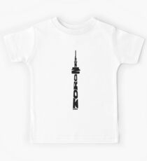 Toronto CN Tower Black Kids Tee