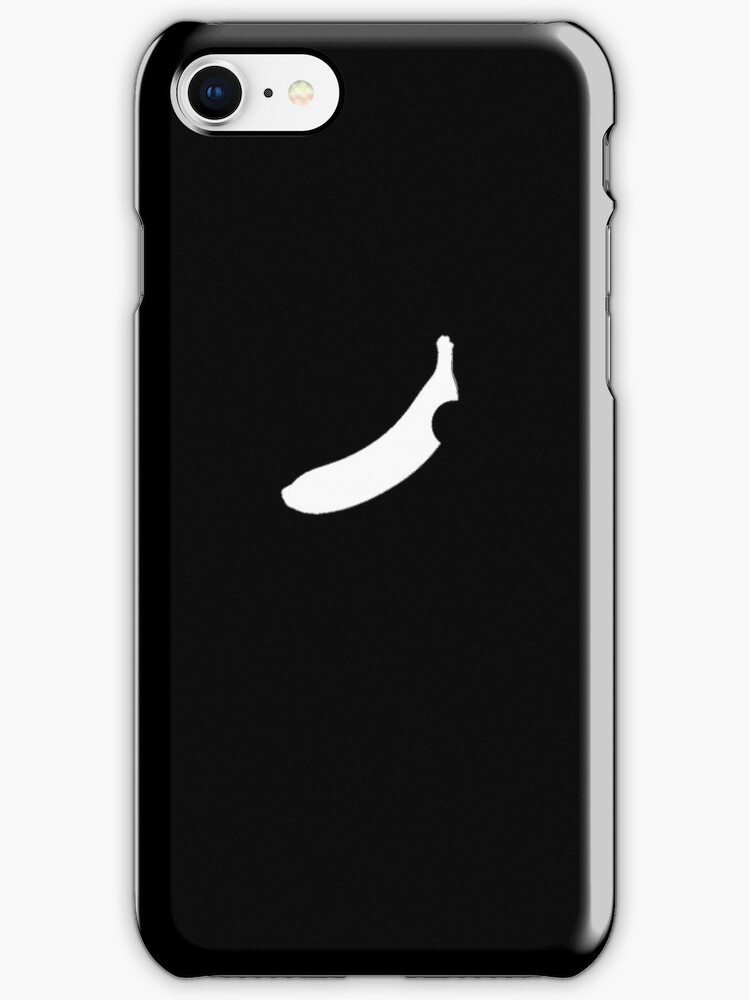 "Banana logo black" iPhone Cases & Skins by mipeliba Redbubble