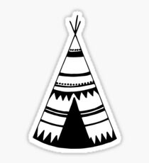 Teepee art, teepee tent Sticker