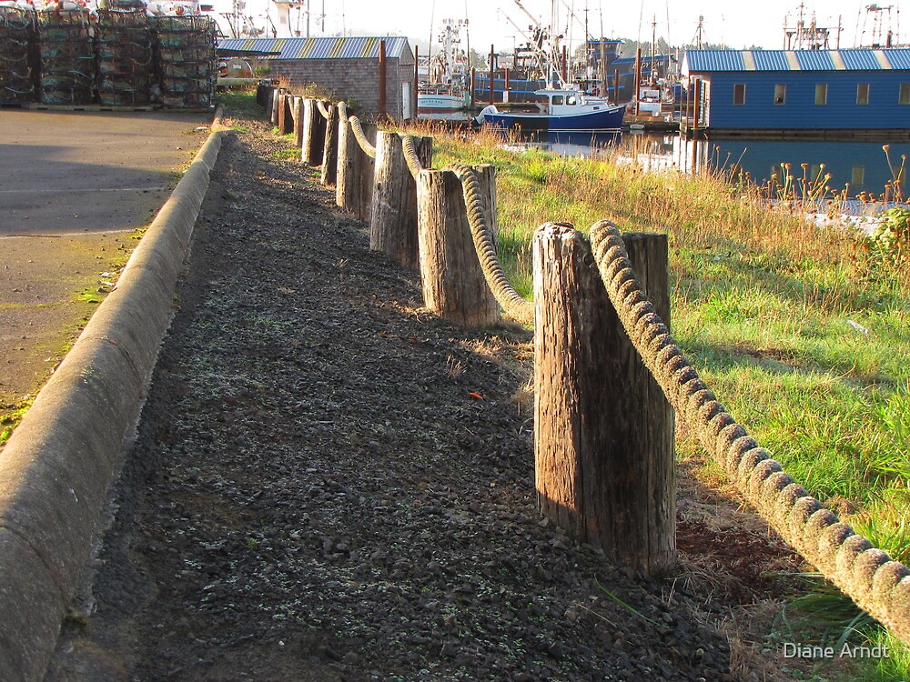 "Rope Fence......Newport Bay, Oregon" by Diane Arndt Redbubble