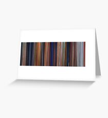 Moviebarcode: The Iron Giant (1999) Greeting Card