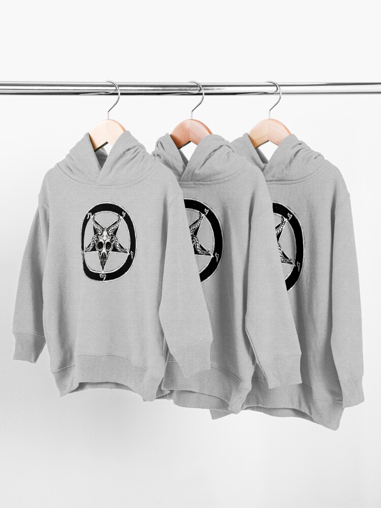 Alternate view of Baphomet Pentagram Toddler Pullover Hoodie