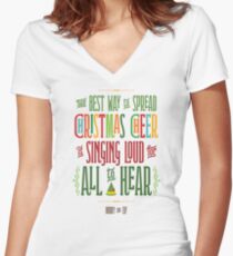 Buddy the Elf - Christmas Cheer Women's Fitted V-Neck T-Shirt