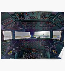 DC7B Cockpit Poster