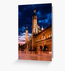 Plaza del Pilar Greeting Card