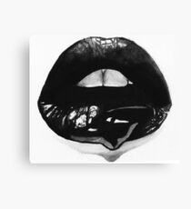Ink Lips Canvas Print