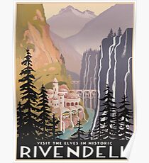 Fantasy valley travel poster Poster