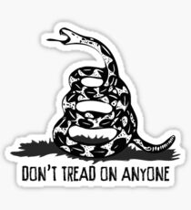 Don't Tread on Anyone Sticker