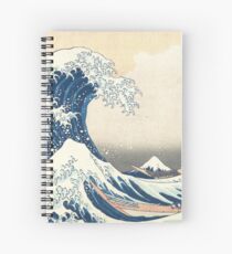 Japanese wave Spiral Notebook