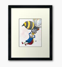 Giant Bumblebee Steals King's Crown Framed Print