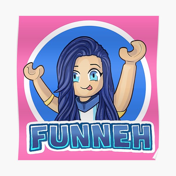 Funneh Roblox Posters Redbubble - funneh roblox posters redbubble