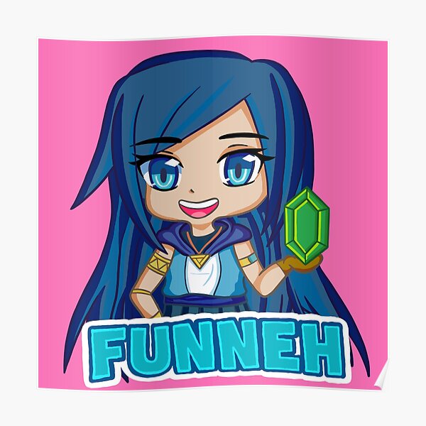 Itsfunneh Girl Posters Redbubble - funneh roblox water bottle redbubble