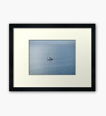 Lone Yacht on St Vincent's Gulf Framed Print