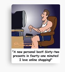 Online shopping Canvas Print