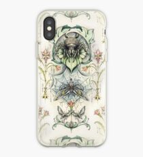 Antique pattern - Spider and Moths iPhone Case