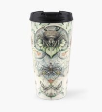 Antique pattern - Spider and Moths Travel Mug