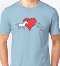 Einhorn liebt Narwal Slim Fit T-Shirt