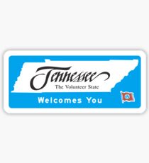 Welcome to Tennessee, Road Sign, USA Sticker