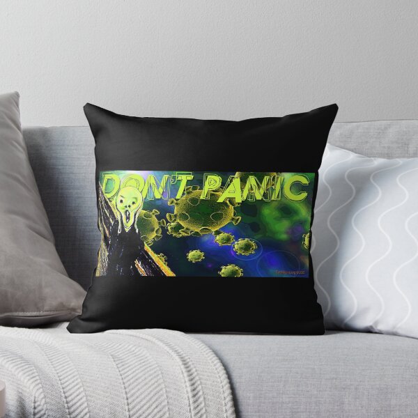 Don't Panic Throw Pillow