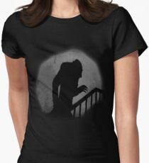 Nosferatu-Silhouette Tailliertes T-Shirt