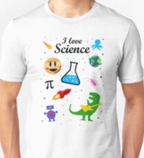 I Love Science (black version) Unisex T-Shirt