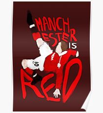 Manchester is Red Poster