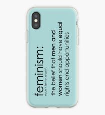 Vinilo o funda para iPhone La verdadera definición de feminismo - azul