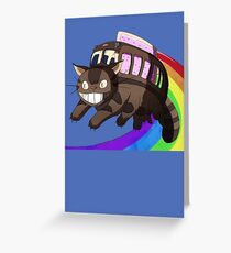 catbus nyan Greeting Card