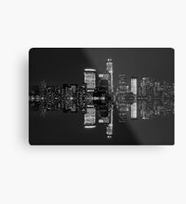 Lienzo metálico New York City Skyline in Black & White ~ New York City ~ USA