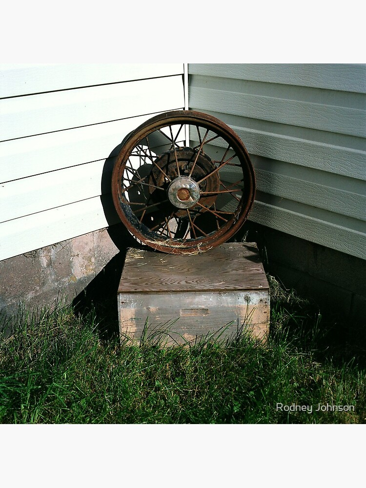 Ford Model A Wheel on Bee-keeper's Box by rodneyj46