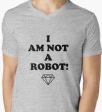 I AM NOT A ROBOT V-Neck T-Shirt