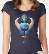 Low-Poly Shovel Knight Women's Fitted Scoop T-Shirt