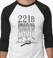 221b: When you have eliminated the impossible-SH Men's Baseball ¾ T-Shirt