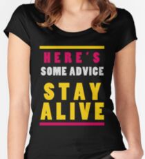 Stay Alive Women's Fitted Scoop T-Shirt