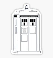 221b Public Phone Box Sticker