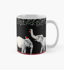 Merry Elephants Wearing Santa Hats Mug