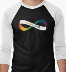 Autistic Pride Infinity Möbius Men's Baseball ¾ T-Shirt