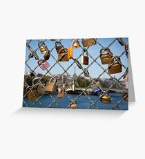 Love Padlocks in Paris Greeting Card
