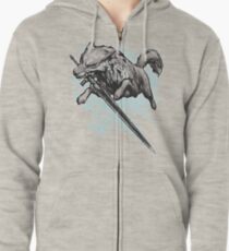 The Swordswolf Zipped Hoodie