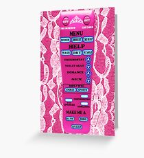 ✿⊱╮WOMANS REMOTE CONTROL CARD/PICTURE A MUST HAVE LOL..NOW TELL ME WHAT WOULD BE THE FIRST BUTTON U PUSH?✿⊱╮ Greeting Card