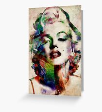 Marilyn Monroe Urban Art Greeting Card