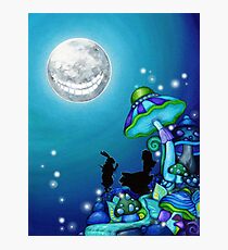 Alice in Wonderland and White Rabbit Photographic Print